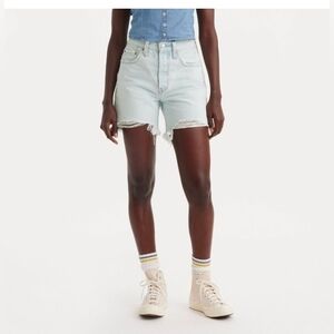 Levi's Women's 505 High Rise Easy Through Mid Thigh 100% Cotton